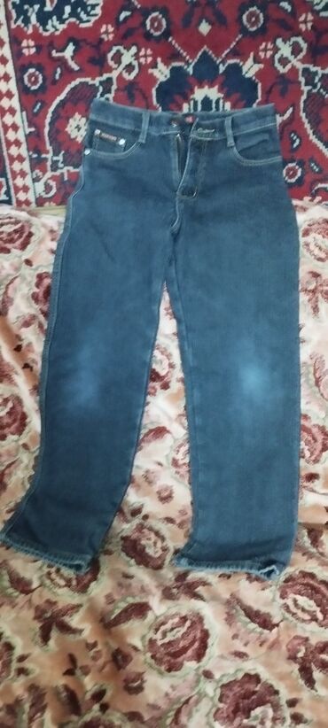 Джинсы: Набор мужских брюк и джинсов: 1) Классические брюки, светло‑серые - — 3