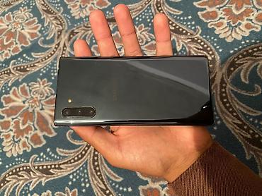 Samsung Note 10 5G, Б/у, 256 ГБ, цвет - Черный, 2 SIM
