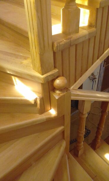 Pilləkən məhəccərləri: Taxta pilləkənlərin və taxta qapıların yığılması.Zəmanət var! Sərfəli̇ — 22