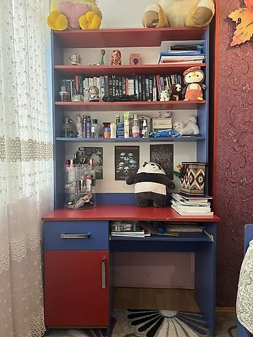 Mebel: Uşaq/yataq otağı mebel dəsti Tərkibi: - Tək nəfərlik çarpayı: mavi — 4