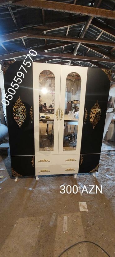 Dolablar: Yeni, Açılan, 4 qapılı Düz dolab, Qarderob, paltar dolabı — 8