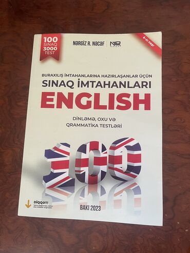 100 mətn kitabı: Nərgiz Nəcəf İnglis dili 100 sınaq 3000 Test
Çox az istifadə olunub