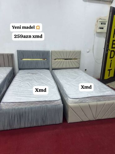 2х yarus çarpayı: Təknəfərlik çarpayı, Bazalı, Matras ilə, Siyirməsiz