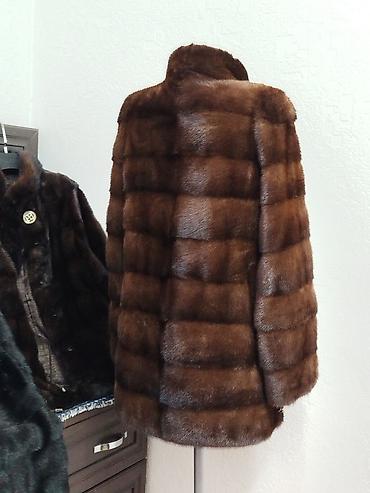 Шубы: Шуба, Норка, По колено, Канада, С капюшоном, S — 4