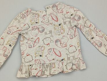 bezowa bluzka: Bluzka, F&F, 1.5-2 lat, 86-92 cm, stan - Dobry