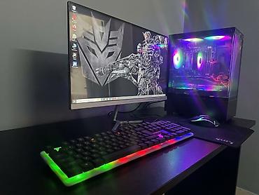Настольные ПК и рабочие станции: Игровой компьютер с подсветкой RGB + монитор, клавиатура и мышка — 2