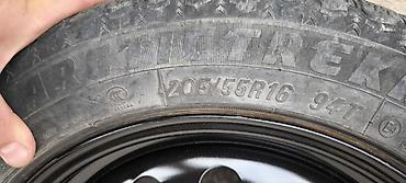 Унаа: Дөңгөлөктөр монтажда 205 / 55 / R 16, All-season, Колдонулган, Комплект, Темир, тешиктери - 5 — 8