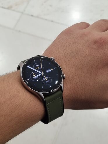 smart watch 7 qiymeti: İşlənmiş, Smart saat, Amazfit, Sensor ekran, rəng - Boz