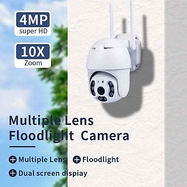 Wifi 3mp PTZ 360° kamera İCsee Yaddaş kartı yuvası, SD kart Funksiya — 1