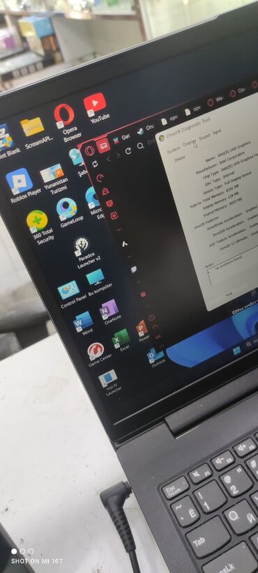 Toshiba: Lenovo noutbuk - Prosessor: Intel Core i5-13420H (13-cü nəsil, 12