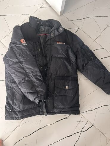 triqelm faydaları: Qışlıq kişi jaketi – G-Star Raw (loqolu) - Rəng: tünd boz/qartal