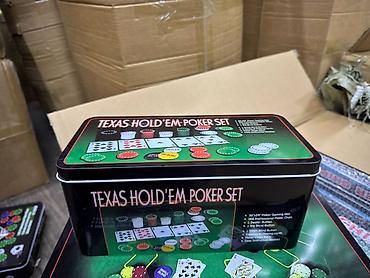 Набор для покера Texas Hold’em в металлическом кейсе. Состав