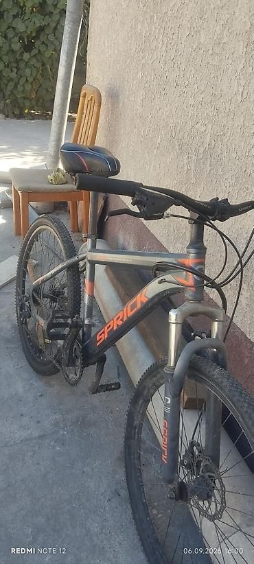 format velosiped: Надо поменять камеру на заднем колесе. Горный велосипед Sprick - — 1