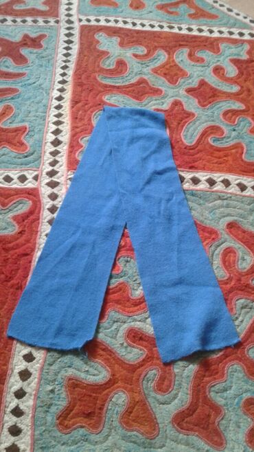 утеплённые джинсы: Детский шарф, синий цвет. хлопок