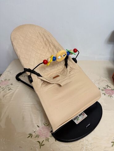 кресл: Детский шезлонг, Качалка, Другой материал, цвет - Бежевый