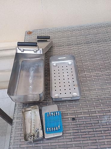 steril sargi paketi: Paslanmayan poladdan hazırlanmış tibbi sterilizator dəsti Tərkibi: - — 8