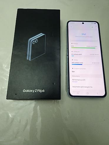 printer almaq: Samsung Galaxy Z Flip 6, 256 GB, rəng - Mavi, Sensor, Barmaq izi, Simsiz şarj — 1