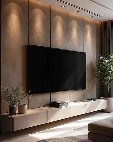 Фасадные 3D панели: Настенные декоративные панели и ТВ-зоны под ключ - Современные — 5