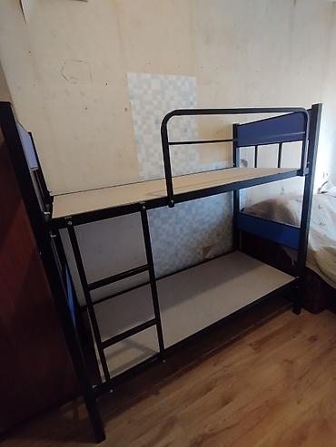 matras demiri: Metall iki mərtəbəli çarpayı - Karkas: möhkəm qara metal konstruksiya — 6