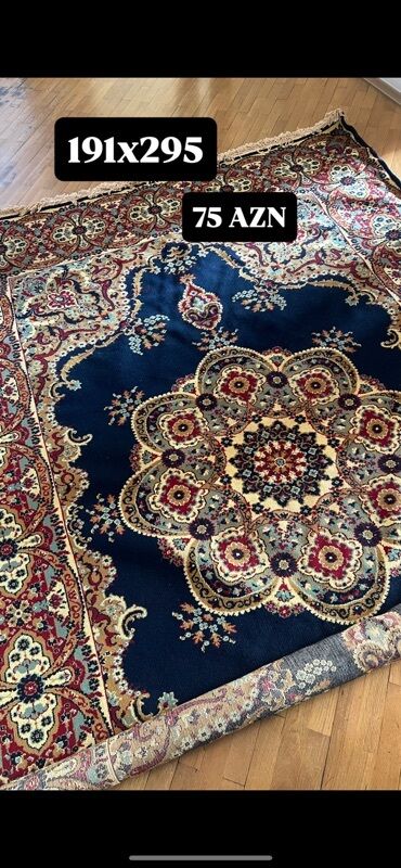 Laminat: Xalça – klassik oriental naxışlı - Ölçü: 191 x 295 sm - Rənglər: tünd