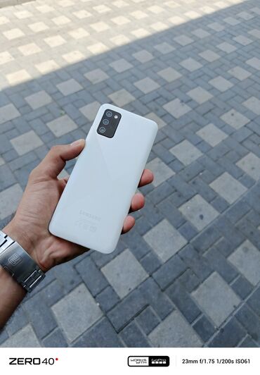 tel halva: Samsung Galaxy A02 S, 32 GB, rəng - Ağ, Düyməli, Face ID