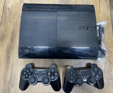 PS3 (Sony PlayStation 3): Продаю PS3 Super Slim 500GB. Прошитая записано 40игр. В комплекте два