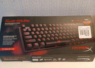 Səsgücləndiricilər, qulaqlıqlar və mikrofonlar: Hyperx alloy fps pro red switch ideal veziyyetde karopkali real