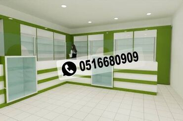 Gözəllik və estetika avadanlığı: Aptek vitrinleri mebelleri