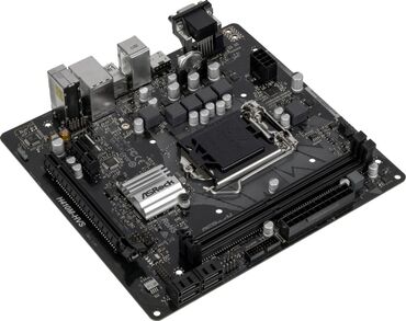 комплект материнская: Материнская плата, Б/у, ASRock, LGA1200, Micro-ATX, Для ПК