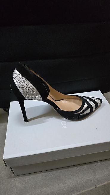 patike sa velikim donom: Elegantne ženske salonke sa visokom potpeticom - Model: špicasti vrh — 5