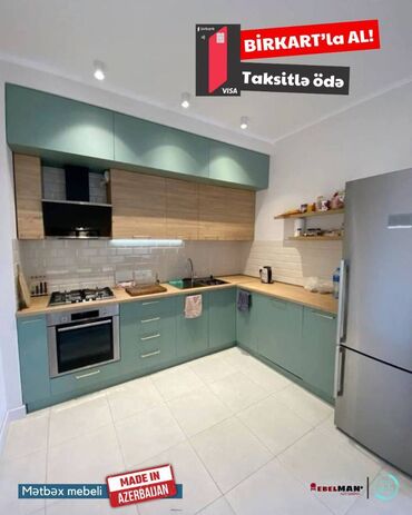 Sifarişlə mətbəx mebeli: Sifarişlə mətbəx dəsti, Özü çəkən petlələr, Sadə laminat, Kredit var, Pulsuz çatdırılma -da lalafo.az — 6 Sifarişlə mətbəx mebeli: Sifarişlə mətbəx dəsti, Özü çəkən petlələr, Sadə laminat, Kredit var, Pulsuz çatdırılma — 6