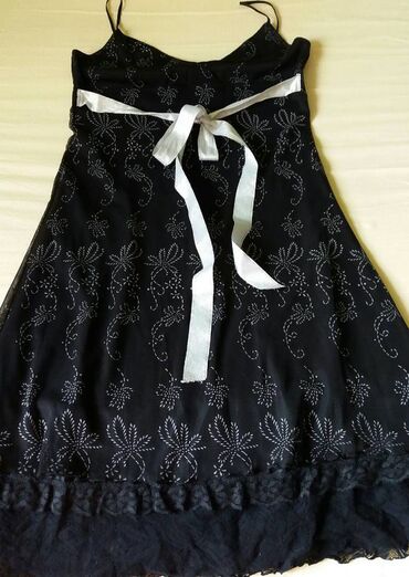 haljine sa slicem: XL (EU 42), bоја - Crna, Koktel, klub, Na bretele