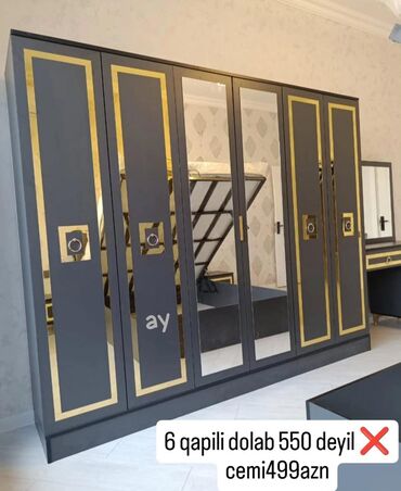 Divanlar: Düz dolab, Yataq otağı üçün, Şifonyer, Açılan, Korpuslu, 5 qapı