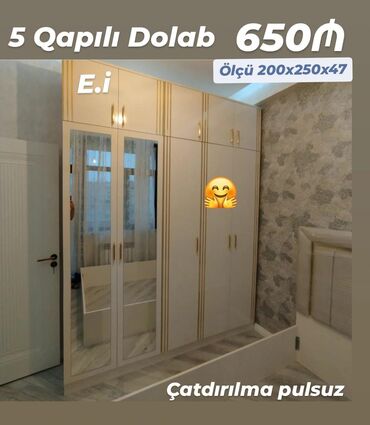 Dolablar: Dolab yeni qarderob paltar dolabı güzgülü