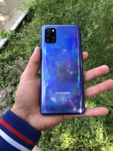 Samsung: Samsung Galaxy A31, Б/у, 128 ГБ, цвет - Синий, 2 SIM