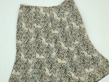 beżowa spódnice zamszowa: Skirt, L (EU 40), condition - Very good