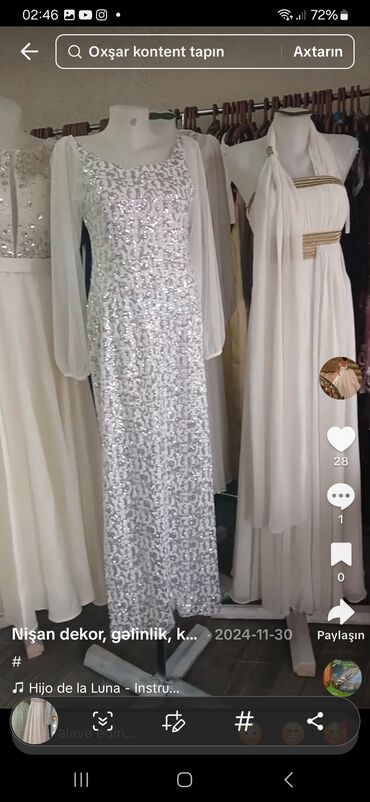 Ziyafət donları: Zərif ziyafət və mərasim geyimləri kolleksiyası - Ağ rəngli, qısa — 8