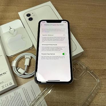telefon iphone 11: IPhone 11, 128 GB, Ağ, Zəmanət, Kredit, Simsiz şarj — 8