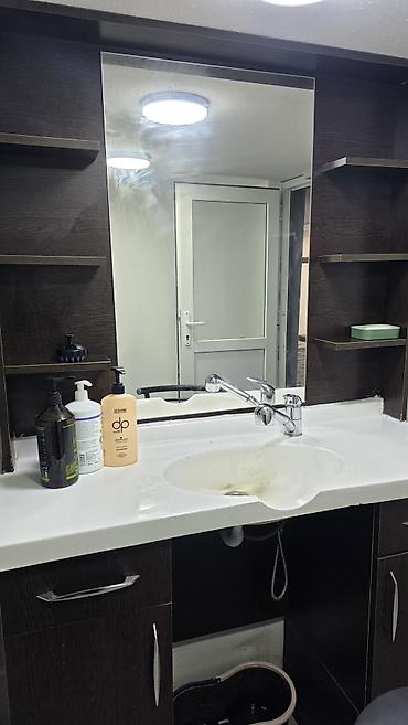 hamam ucun aksessuarlar: Salon üçün lavabo modulu – güzgülü, rəflərlə - Tərkib: geniş güzgü — 1
