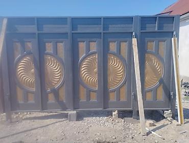 Откатные ворота: Ворота Ворота Распашные, Штампованный Кыргыз оймо баардык турун — 11