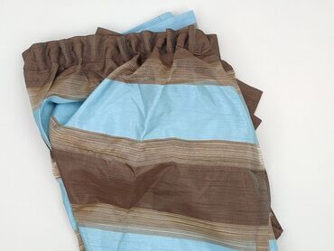 Zasłony pasowe – komplet - Kolorystyka: pasy w odcieniach błękitu