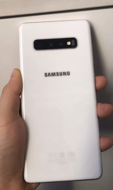 телефон самсунг 13: Samsung Galaxy S10 Plus, Колдонулган, 512 ГБ, түсү - Ак, 2 SIM