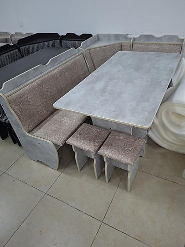 table study: Кухонный стол и стул, Новый, Бесплатная доставка, цвет - Серый — 1