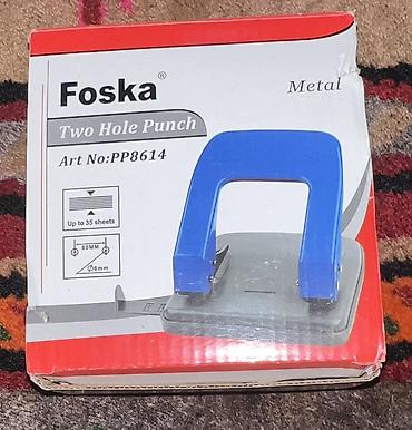 bosch perforator satilir: Foska Two Hole Punch – Metal, Art No: PP8614 Ofis və sənəd — 1