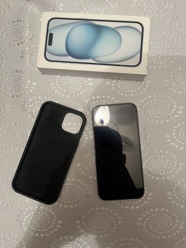 Apple iPhone: IPhone 15, 128 GB, Blue Titanium, Barmaq izi, Face ID, Simsiz şarj
