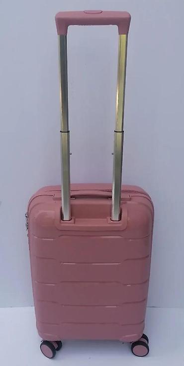 Putni koferi i torbe: Tvrdi kofer na točkiće – ružičasta boja - Materijal: tvrda — 5