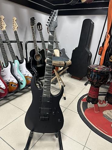 гитара за 2000: Электрогитара Ibanez RG (серия Gio), 6 струн, цвет матовый чёрный — 1