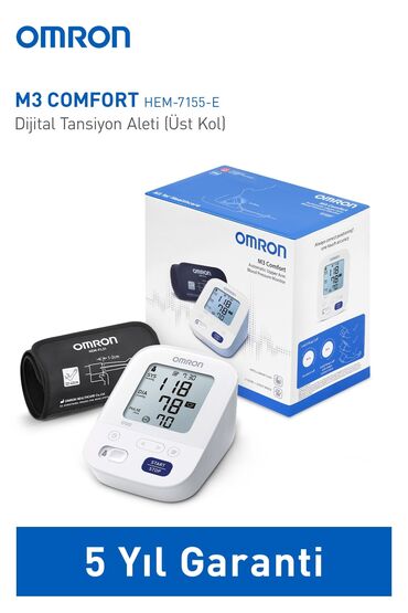 Tonometrlər: Omron M3 Comfort
5 il qarantili
təzyiq ölçən tonometr