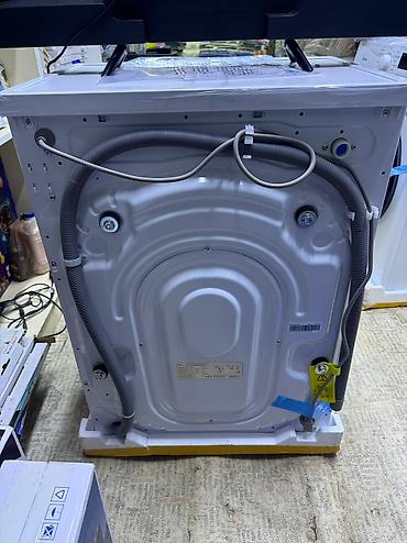9 c: Стиральная Машина Midea 🏮 Модель: MFNO3W80B/W-KZ 💧 Объем: 8 кг 📏 — 9