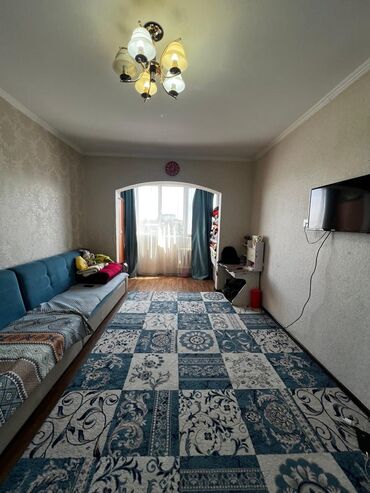 снему квартиру в бишкеке: 1 комната, 45 м², 106 серия, 5 этаж, Старый ремонт